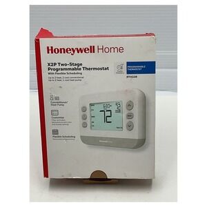 Honeywell Home X2P 2-Stage Programmable Thermostat RTH22B White New